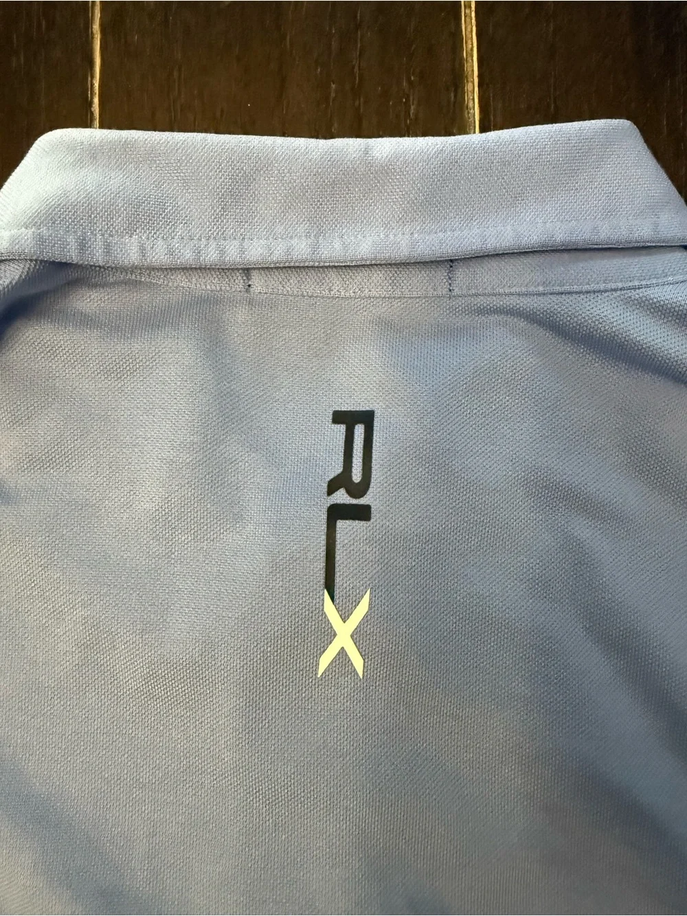 RLX Ralph Lauren Sea Island Polo Shirt Men L Light Blue Golf Stretch Performance